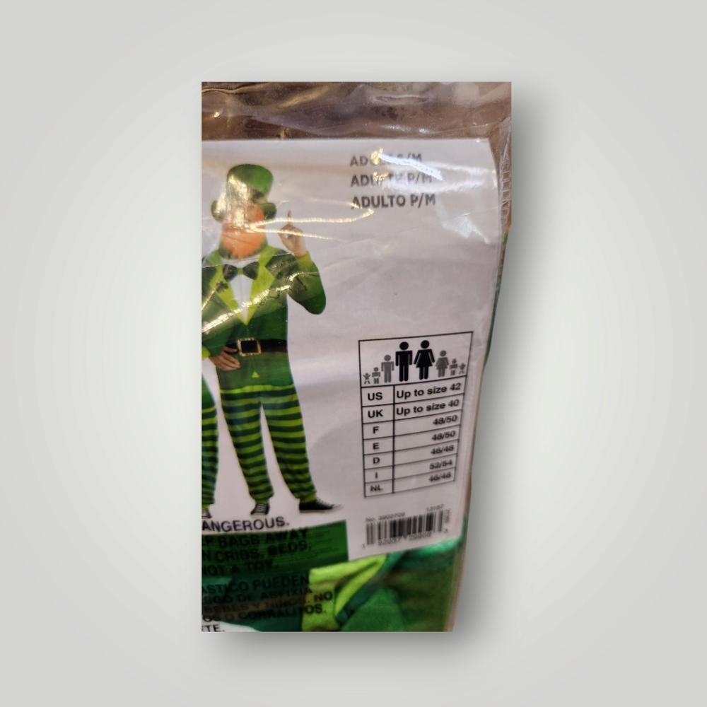 St. Patrick s Day Zipster Green Fits Small Medium Hooded Jumpsuit - Picture 4 of 7